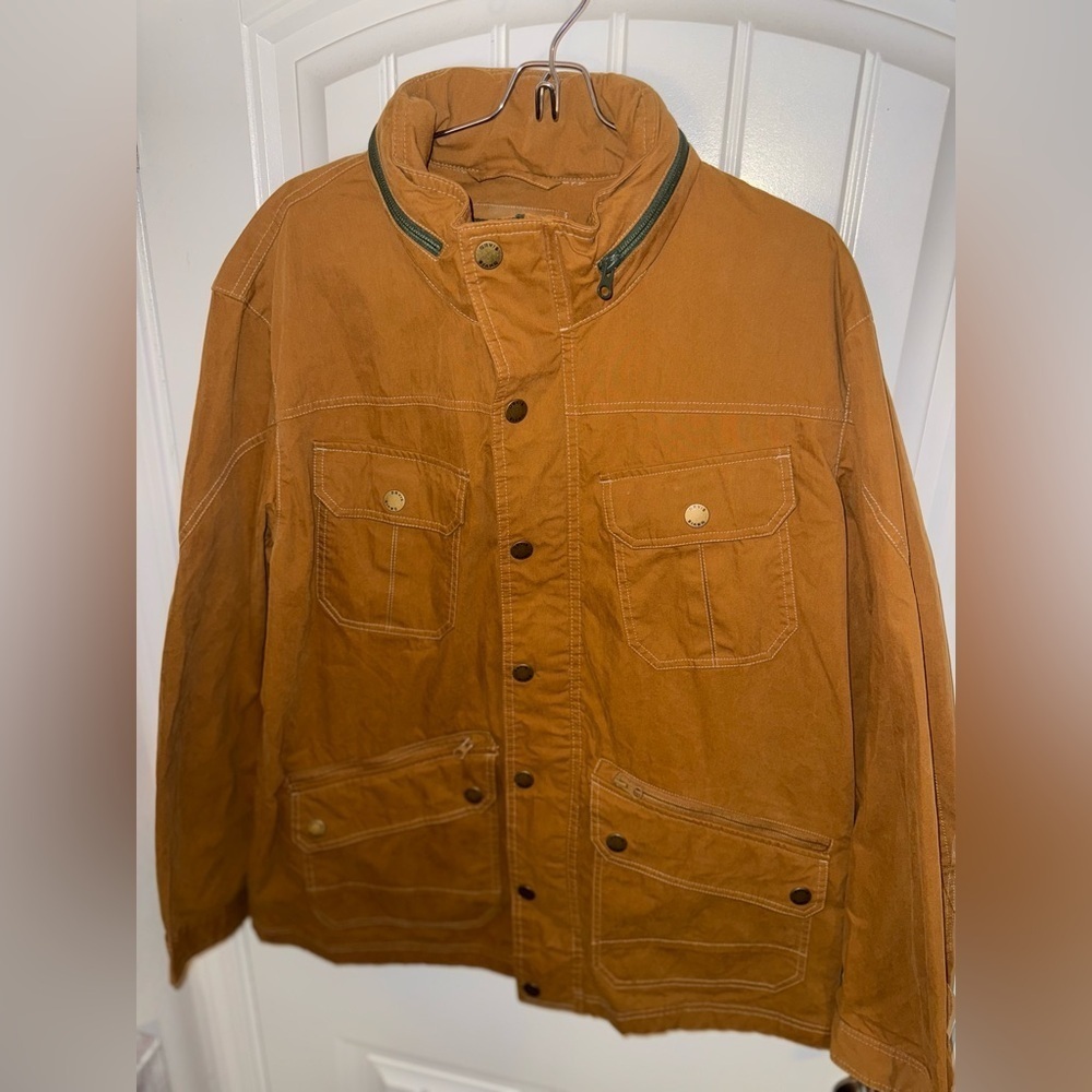 Orvis Brown Field Military Jacket with Sturdy Canvas - Picture 2 of 10